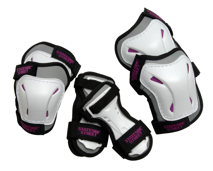 Junior Triple Pad Set - Grey / Pink