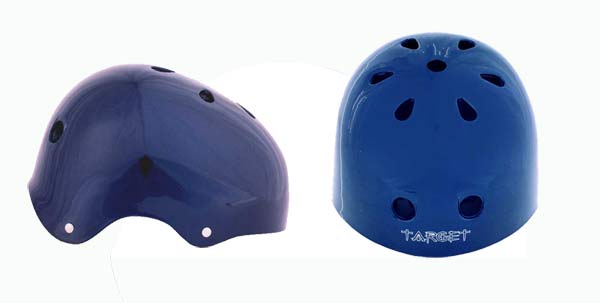 Metallic Blue Target Helmet
