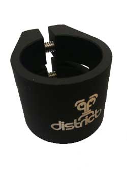 District Double Collar Clamp - Black