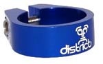 District Single Collar clamp - Anodized Blue