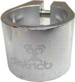 District Double Collar clamp - Silver