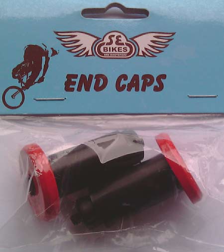 SE Racing End Caps - Red